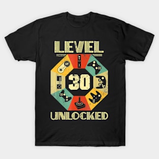 Level 30 Video 30th Birthday T-Shirt